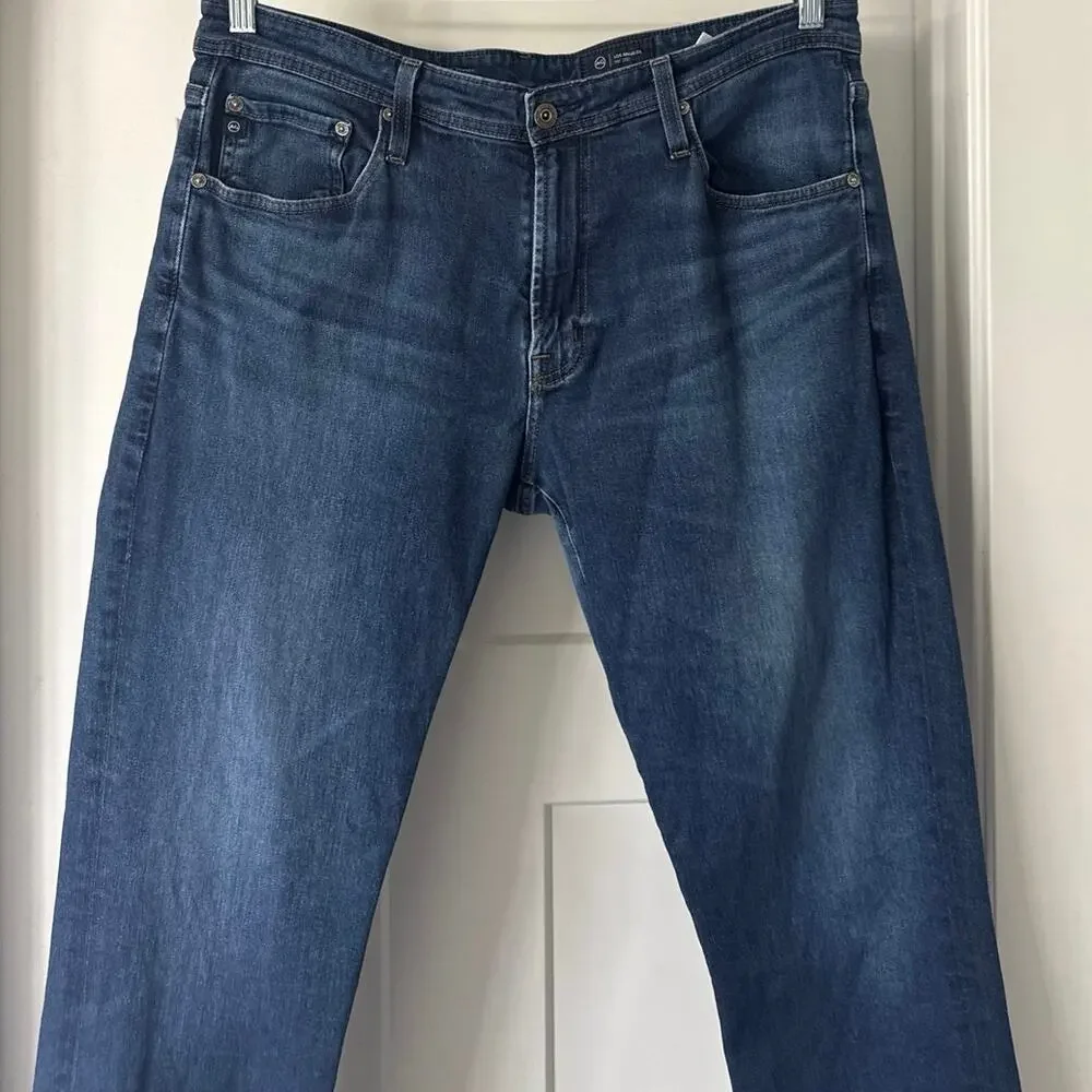 AG Adriano Goldschmied Jeans Mens 35x34 The Everett Slim Straight Dark Wash